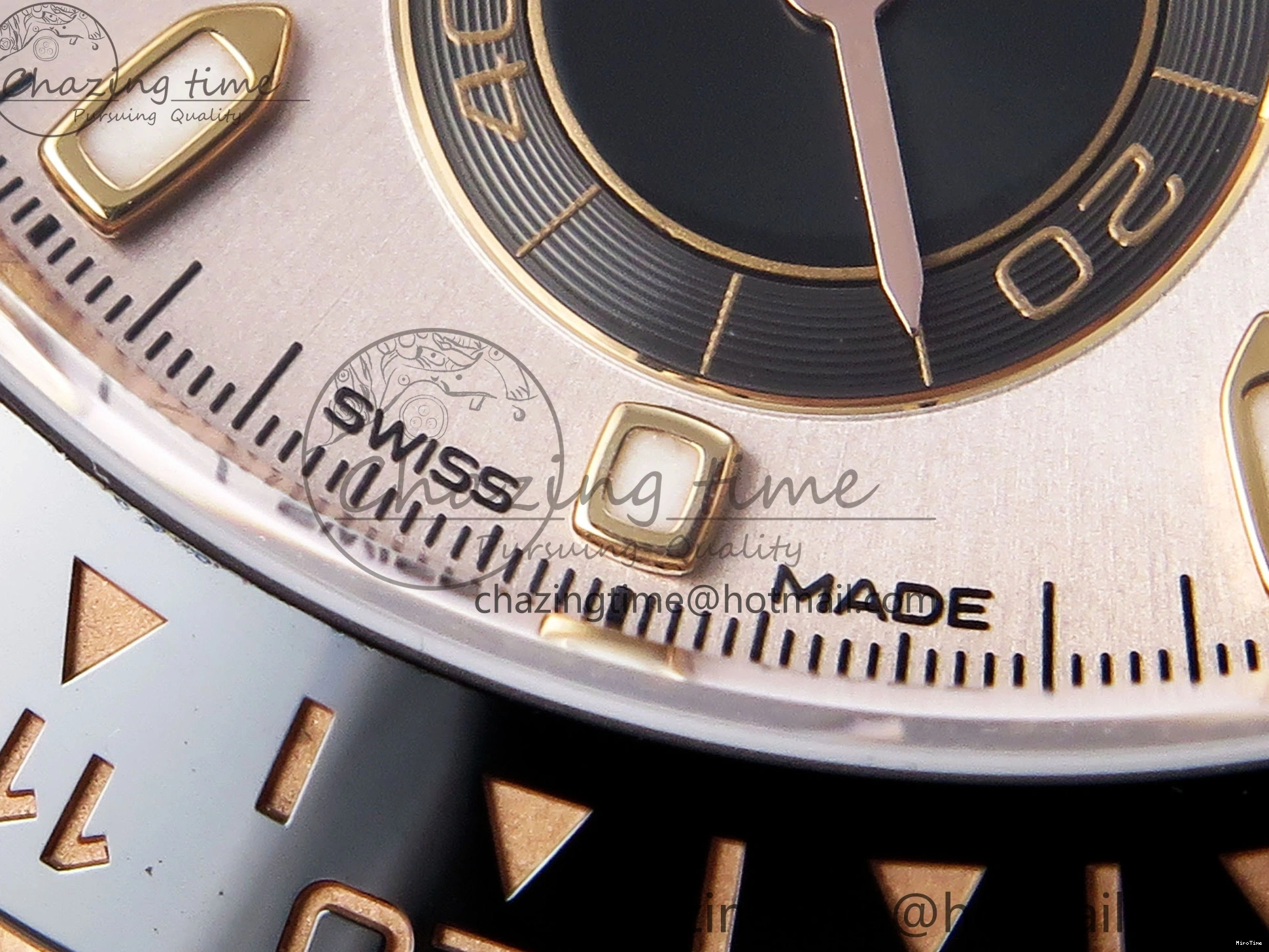 MiroTime 0416 Daytona 116515 Clean 1:1 Best Edition Silver Dial RG Markers on Oysterflex Strap SA4130 V WrinkleFree 1965